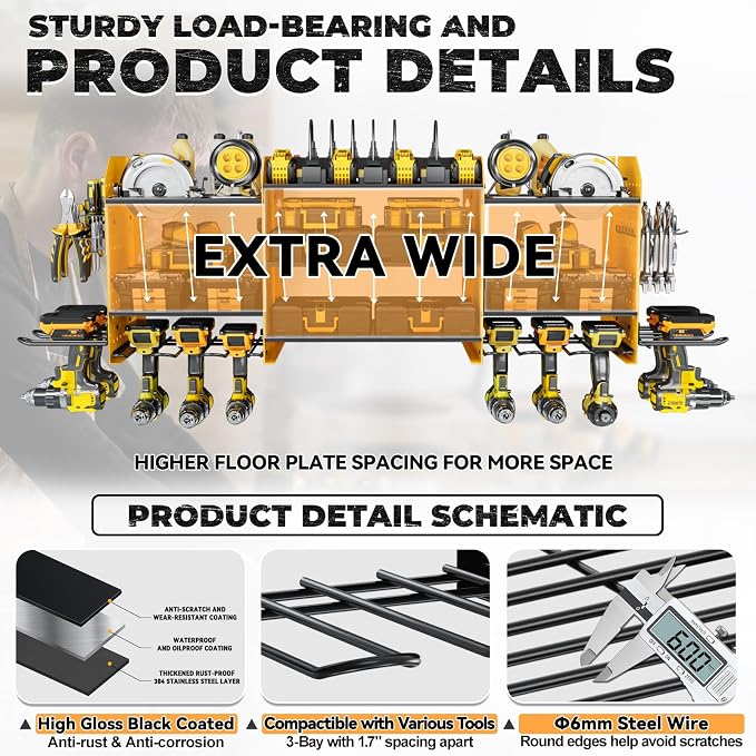 Upgrade Large Power Tool Organizer Wall Mount - Image 5