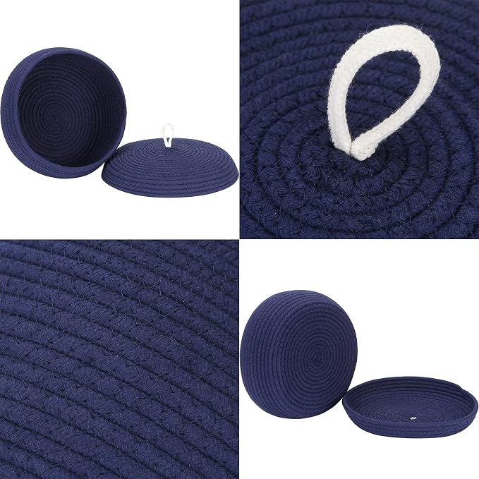 Sea Team Round Cotton Rope Storage Basket - Image 5