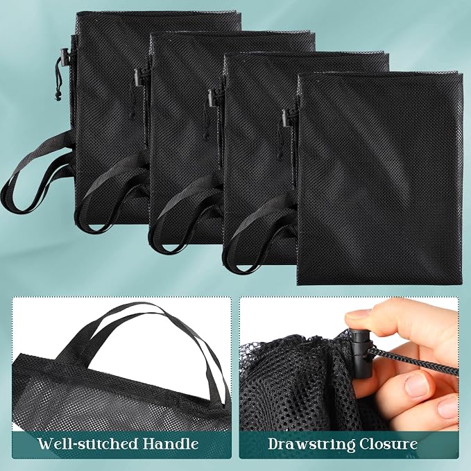 Aliceset 4 Pcs 24 x 36 Inches Mesh Laundry Bags - Image 4