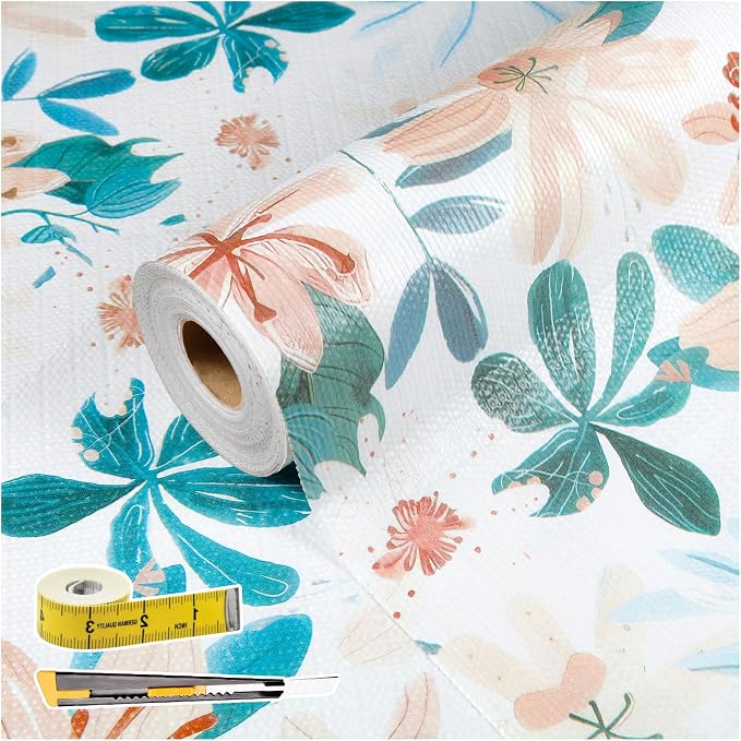 Shelf Liners for Kitchen Cabinets 17in x 20FT, Non Adhesive Drawer Liner by Adwann