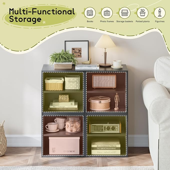 Homkdom 4 Cube Storage Organizer - Image 4