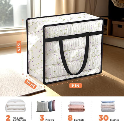 Budding Joy Clear Zippered Storage Bags - Image 2