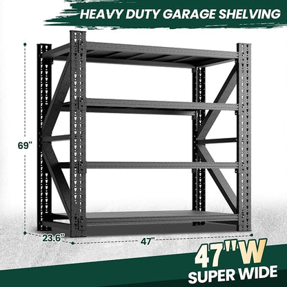 Heavy Duty Garage Storage Shelves 4000LBS Capacity, Metal Shelving Unit - Image 2