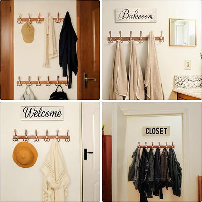 Dseap Coat Rack Wall Mount 2.0 Pro: 24” Long, 3X Tougher, Heavy Duty Stainless - Image 6