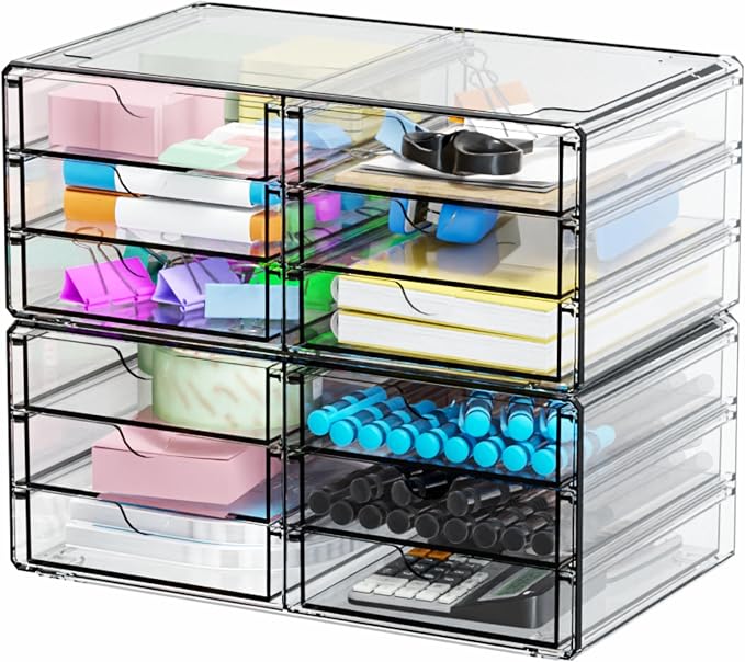 2 Pack Acrylic Storage Drawers - Image 6