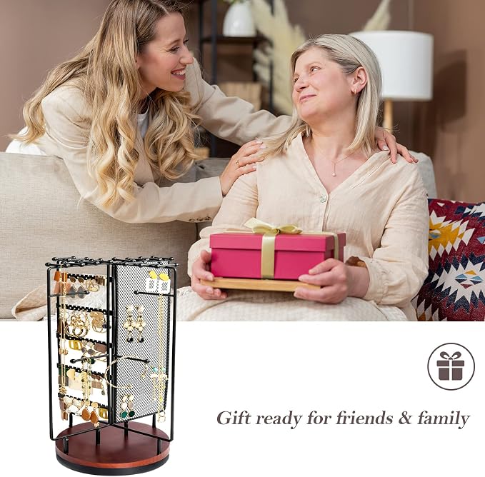 ProCase Rotating Jewelry Organizer Stand Earring Holder Organizer - Image 8