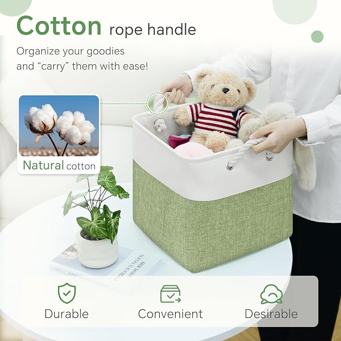 FinishingBo 11 inch Cube Storage Bin - Image 8