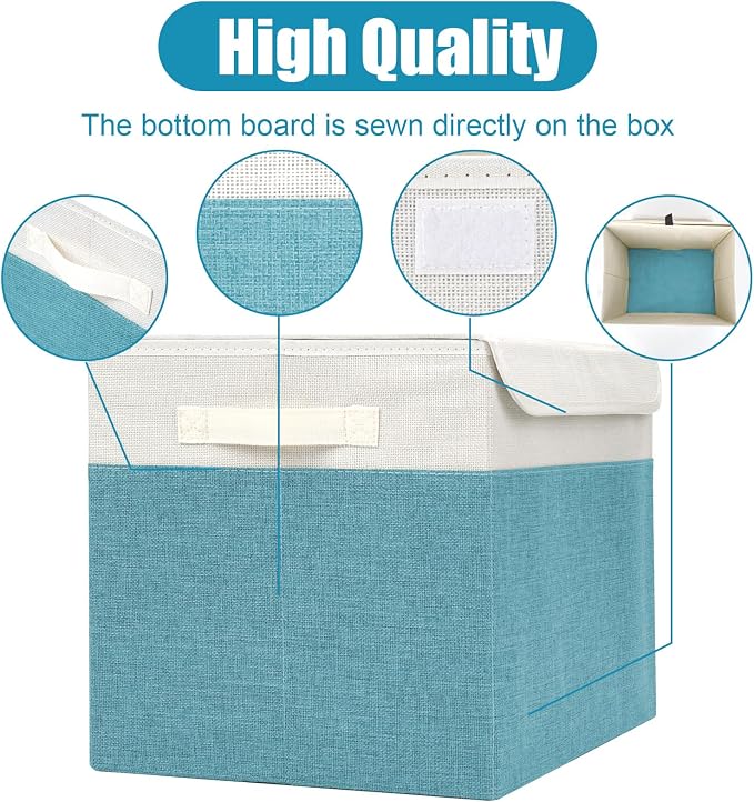 Large 17" 42 Quarts Collapsible Stackable Storage Bins - Image 5