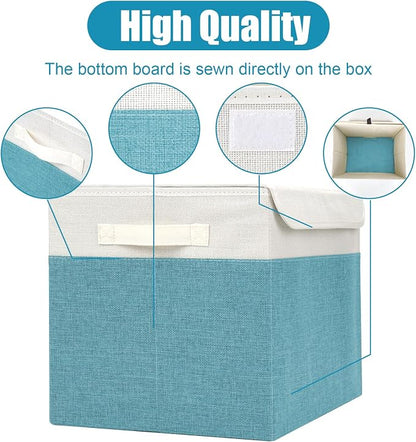 Large 17" 42 Quarts Collapsible Stackable Storage Bins - Image 5