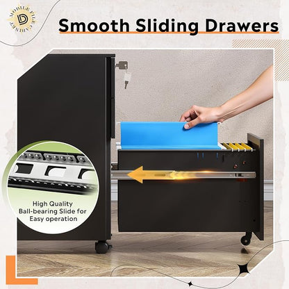 DEVAISE 3-Drawer Metal File Cabinet - Image 7