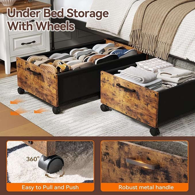 FOUCSSOMEI Under Bed Storage - Image 3