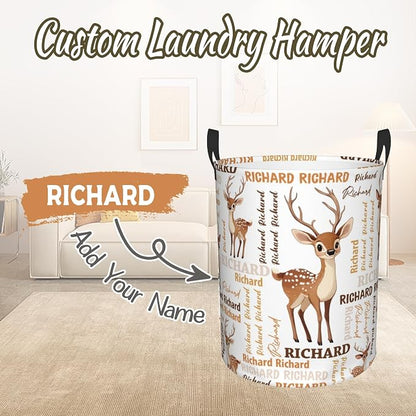 Custom Name Laundry Hamper, Personalized Laundry Baskets - Image 2