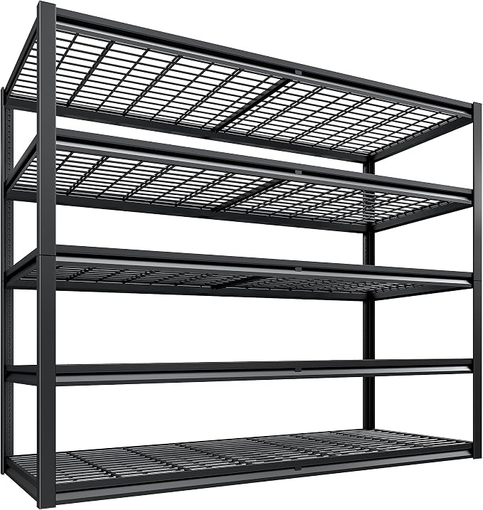 REIBII 78" H Garage Shelving, 5 Tier Storage Shelves Heavy Duty, 3000LBS - Image 8
