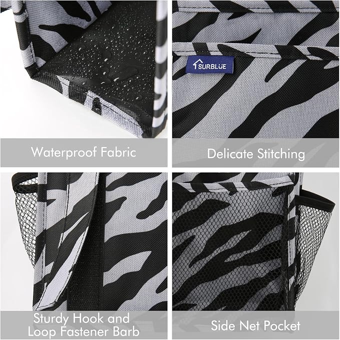 Surblue Bedside Caddy Hanging Organizer Storage Bag Pocket - Image 4