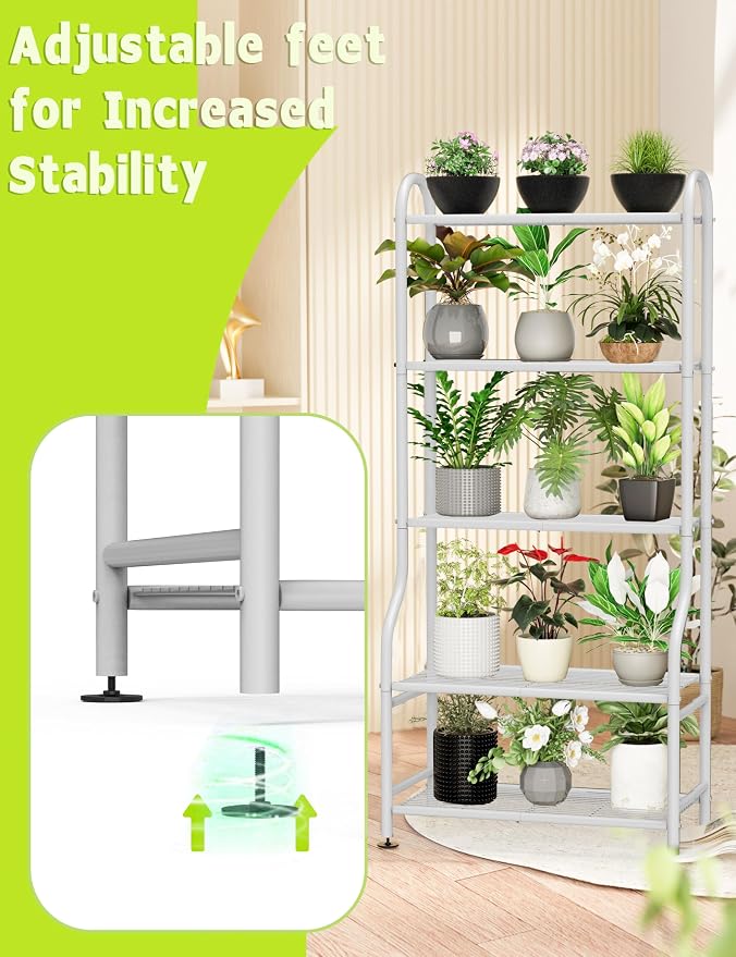 5-Tier Metal Plant Stand - Image 2
