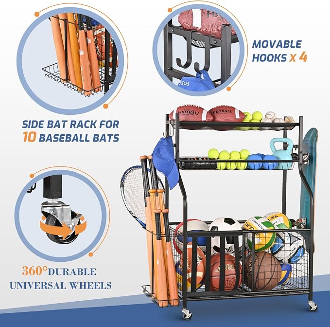 PLKOW Sports Equipment Organizer - Image 5