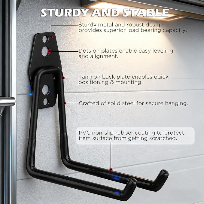 20 Pack Heavy Duty Garage Storage Hooks - Image 3