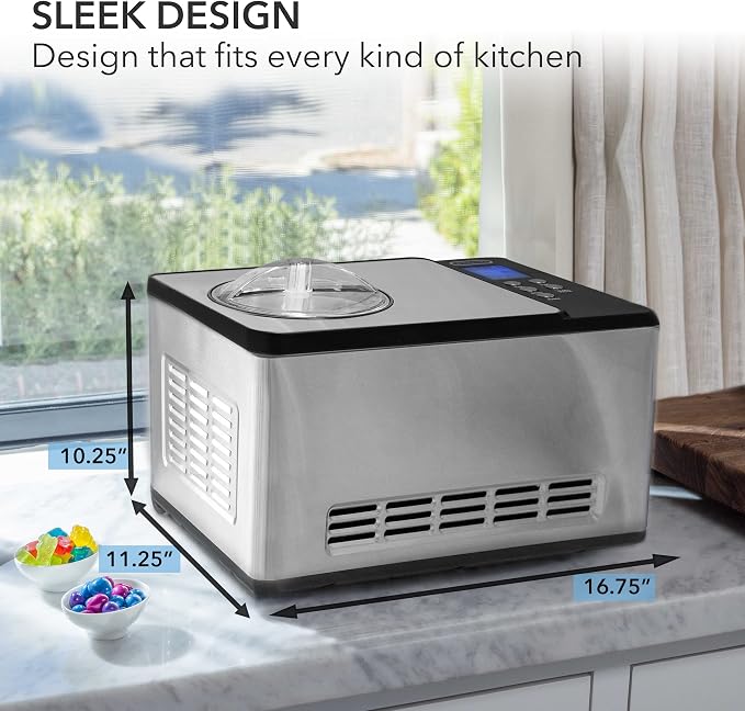 Whynter Ice Cream Maker Machine & Yogurt Automatic 2 Qt. - Image 5