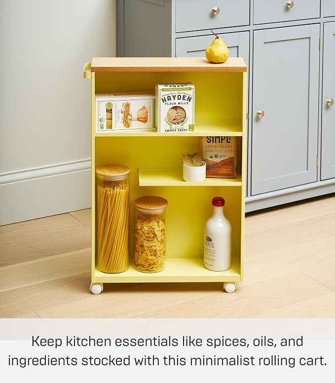 YAMAZAKI Home Bathroom Cart, Rolling Slim Utility Storage - Image 4