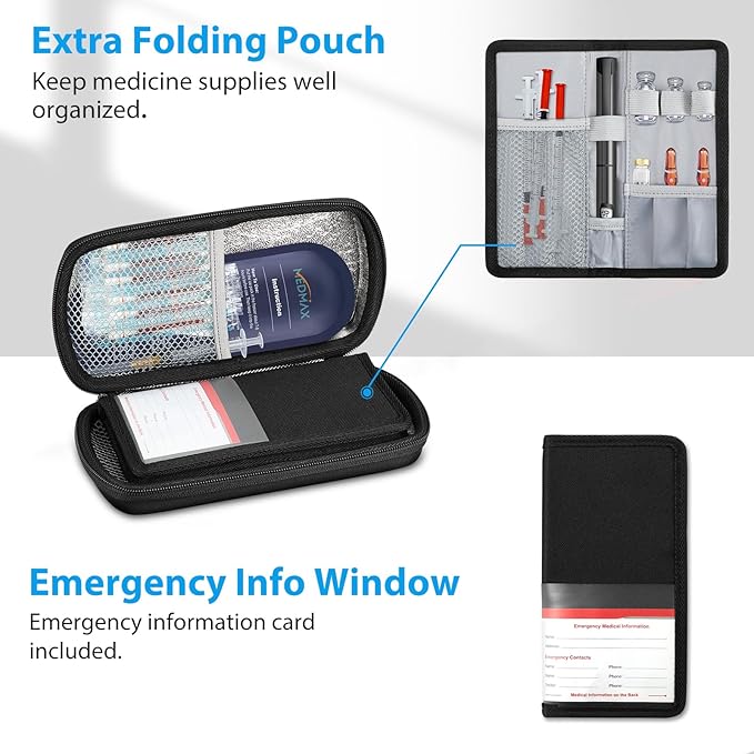 Hard Shell Insulin Cooler Travel Case - Image 3