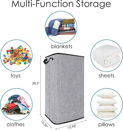 SNIGJAT Extra Large Laundry Hamper, 100 L Tall Laundry Basket - Image 5