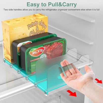 SURETIVIAN Freezer Organizer 12” Visible Fridge Organizer Rack - Image 5