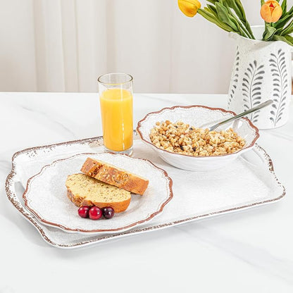 LEHAHA Vintage White Large Serving Tray - Image 3