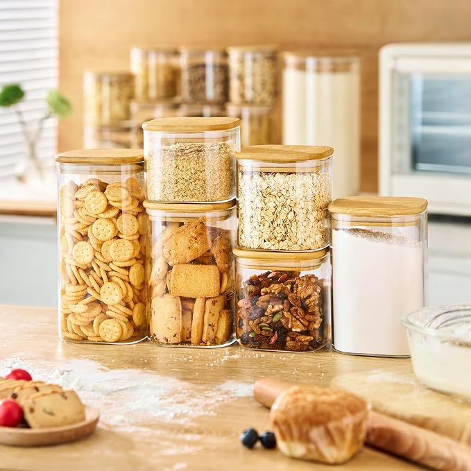 Extra Large Square Glass Flour & Sugar Storage Containers - Image 6