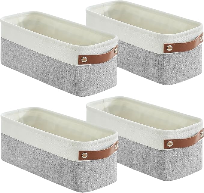 Bagnizer Small Fabric Storage Baskets, Decorative Basket - Image 9