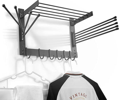 BATODA Wall-Mounted Steel Clothes Drying Rack by BATODA