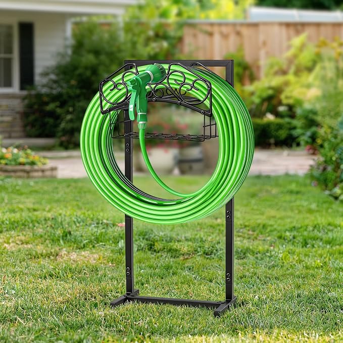 Garden Hose Holder, Freestanding Water Hose Holder Stand - Image 6