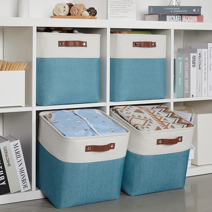 HNZIGE Cube Storage Basket Collapsible Baskets - Image 3