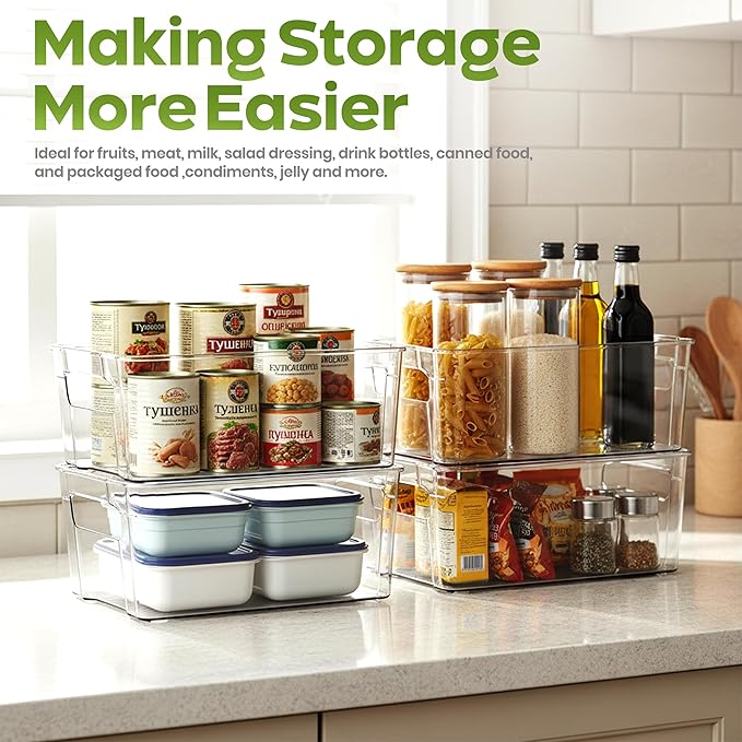 Utopia Home - Fridge & Refrigerator Organizer Bins, Kitchen Cabinets & - Image 4