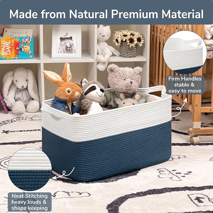 Goodpick Large Storage Baskets for Organizing, Woven Baskets for Storage - Image 6