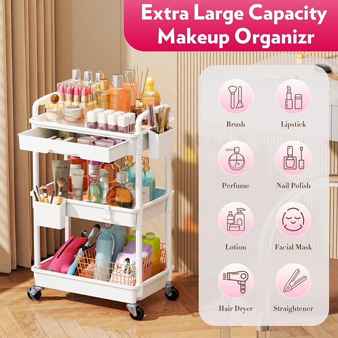 SUNALLY Makeup Cart Organizer - Image 4