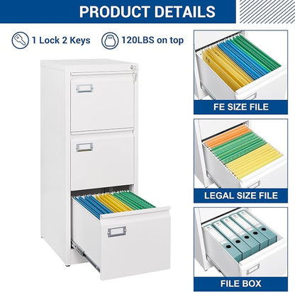 3 Drawers Vertical File Cabinets - Image 8