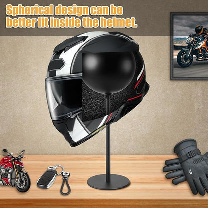 PAHTTO Motorcycle Helmet Stand 2 Packs, Desktop Helmet Display Holder - Image 3