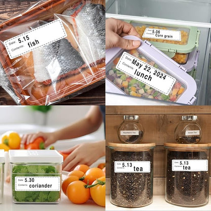 600pcs Removable Freezer Labels, 1x3 Inch Food Storage Stickers Containers Date - Image 3