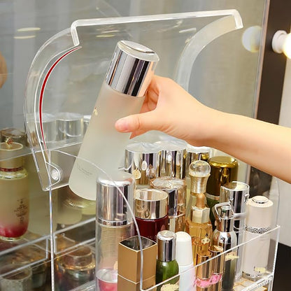 Clear Large Acrylic Makeup Organizer - Image 8