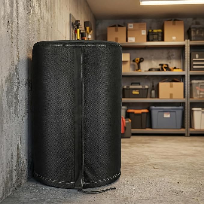 Deosk Round Water Softener Cover 18.5"Dx33"H Waterproof & Windproof Water - Image 4