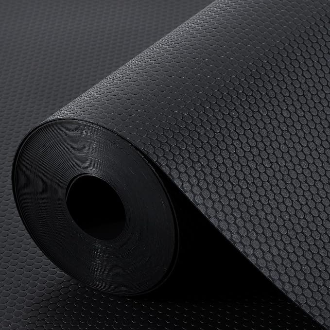 Black Shelf Liners for Kitchen Cabinets Non Adhesive Drawer Liner for Bathroom - Image 8