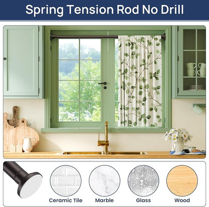 ENJOYBASICS 1" Bronze Shower Curtain Rod, 30-52" Adjustable, Secure Tension | - Image 5
