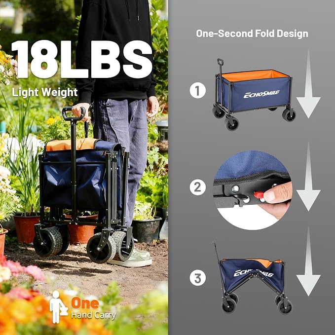 EchoSmile Collapsible Wagon Cart - Image 5