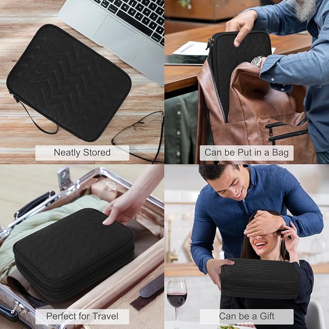 FYY Electronic Organizer, Extra Large Travel Cable Organizer Bag Pouch Portable - Image 7