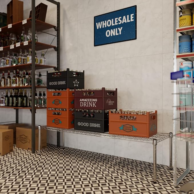18" Deep x 60" Wide x 14" Height Wire Shelving Kit | 1-Tier | NSF Commercial - Image 7