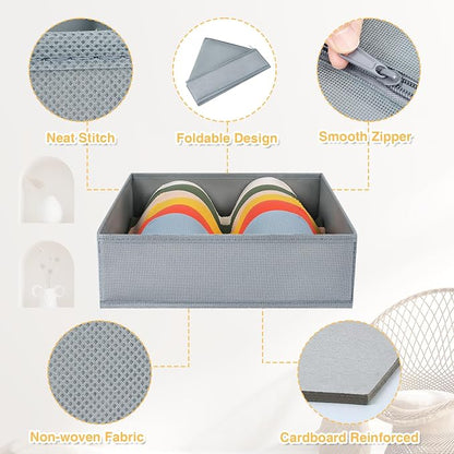 DIMJ Drawer Organizer Clothes, 15 Pack Underwear Organizer, Foldable Closet Bins - Image 3