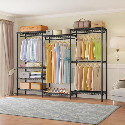 VIPEK V5 Plus Large Portable Closet Rack Freestanding Wardrobe Closet, 85.4" L - Image 2