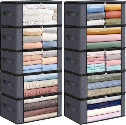 Fab totes 35L Closet Organizers and Storage, Foldable Under Bed Storage by Fabtotes
