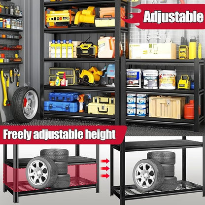 Garage Storage Shelves, 5 Tier Shelving Unit, 40 inch Wide, 18” Deep, 78” Tall - Image 6