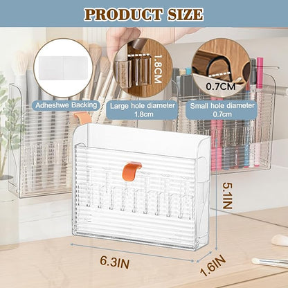 Wall-mounted Makeup Organizers, 16-Slot Eyeliner Lip Liner Organizer Holder - Image 7